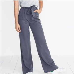 Marine Layer Ivy Wide Leg pant in Faded Black